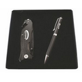 Ballpoint Pen & Survivor Knife Gift Set